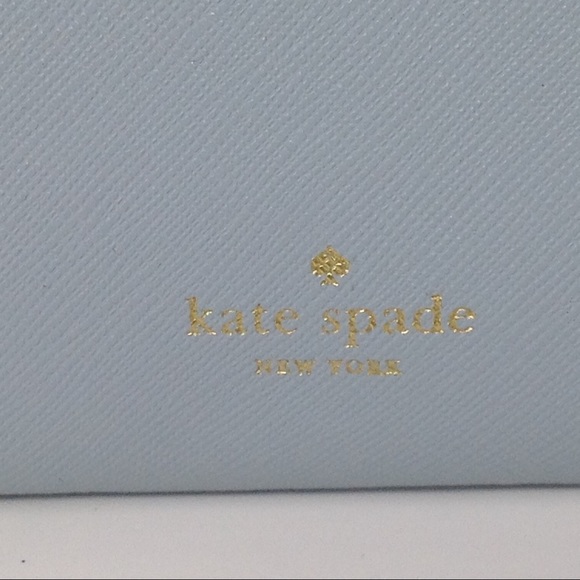 Kate Spade Elliott St Lacey shimmer blue wallet - Picture 4 of 8